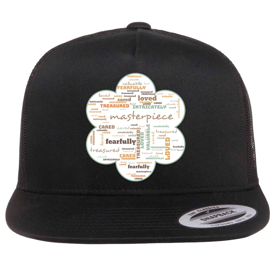 Masterpiece Of God Gift Flat Bill Trucker Hat