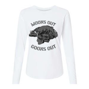 MoonS Out Goons Out Skull Helmet Nvgs Nsw Swcc Dbg Pin Womens Cotton Relaxed Long Sleeve T-Shirt