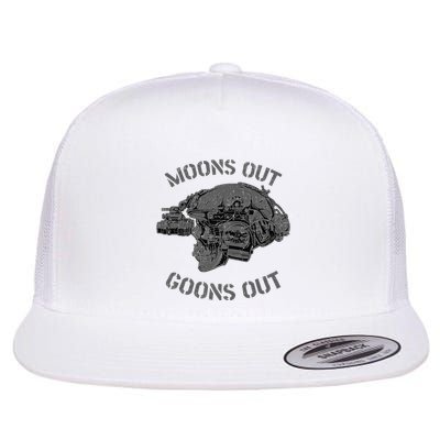 MoonS Out Goons Out Skull Helmet Nvgs Nsw Swcc Dbg Pin Flatbill Hat
