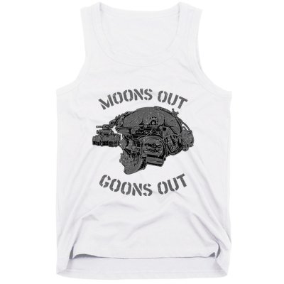 MoonS Out Goons Out Skull Helmet Nvgs Nsw Swcc Dbg Pin Tank Top
