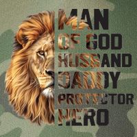 Man Of God Husband Daddy Protector Hero Dad Lion Father's Day Legacy Tie Dye Trucker Hat