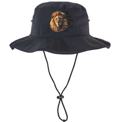 Man Of God Husband Daddy Protector Hero Dad Lion Father's Day Bucket Hat