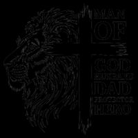Man Of God Husband Daddy Protector Hero Dad Lion Jesus Cross Mug