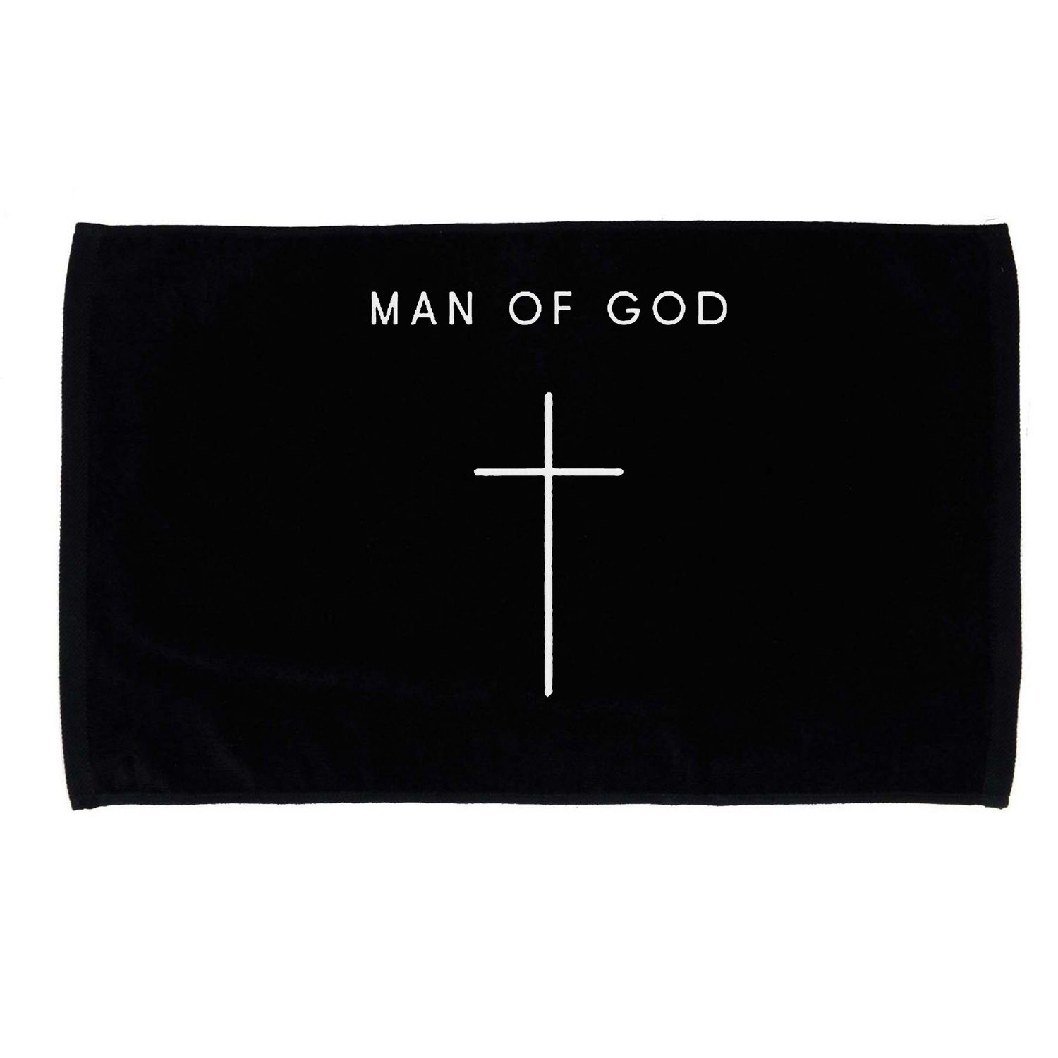 Man Of God Cross Minimalist Christian Religious Jesus Microfiber Hand Towel