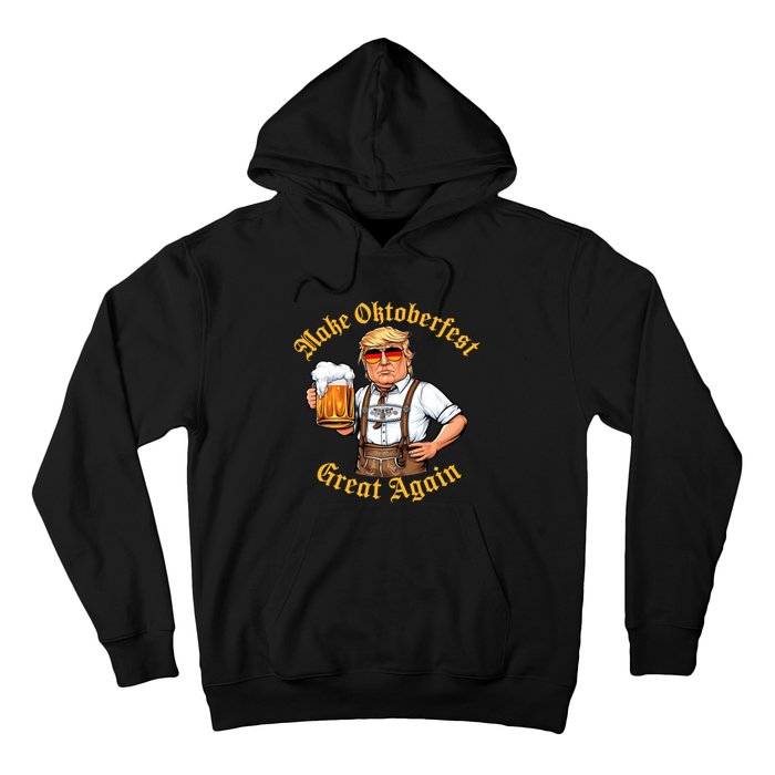 Make Oktoberfest Great Again Funny Trump Drink Beer Prost Hoodie