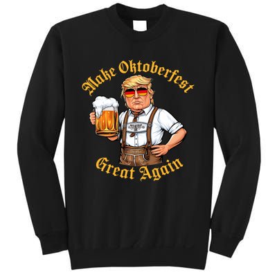 Make Oktoberfest Great Again Funny Trump Drink Beer Prost Sweatshirt