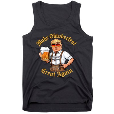 Make Oktoberfest Great Again Funny Trump Drink Beer Prost Tank Top