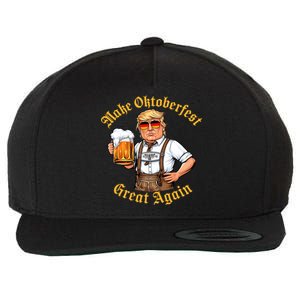 Make Oktoberfest Great Again Funny Trump Drink Beer Prost Wool Snapback Cap