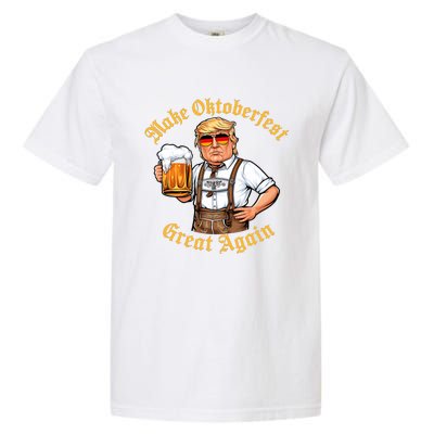 Make Oktoberfest Great Again Funny Trump Drink Beer Prost Garment-Dyed Heavyweight T-Shirt