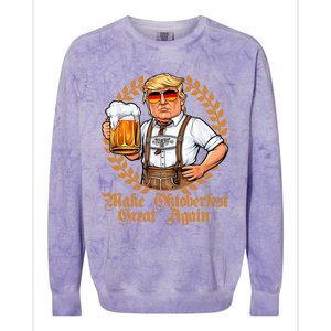 Make Oktoberfest Great Again Beerfest Wurstfest Funny Colorblast Crewneck Sweatshirt