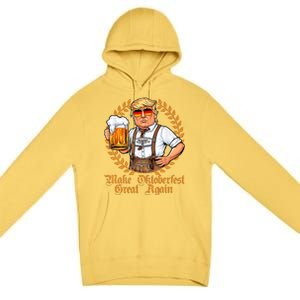 Make Oktoberfest Great Again Beerfest Wurstfest Funny Premium Pullover Hoodie