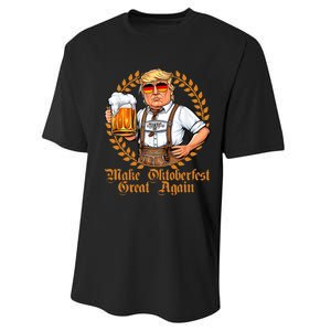 Make Oktoberfest Great Again Beerfest Wurstfest Funny Performance Sprint T-Shirt