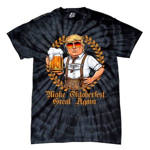 Make Oktoberfest Great Again Beerfest Wurstfest Funny Tie-Dye T-Shirt