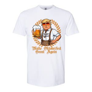 Make Oktoberfest Great Again Beerfest Wurstfest Funny Softstyle CVC T-Shirt