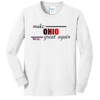 Make Ohio Great Again Kids Long Sleeve Shirt