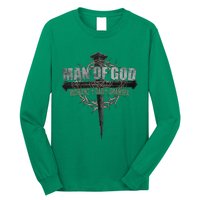 Man Of God Husband Dad Grandpa Long Sleeve Shirt