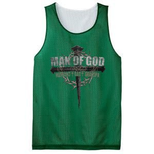 Man Of God Husband Dad Grandpa Mesh Reversible Basketball Jersey Tank