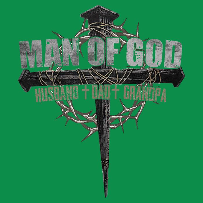 Man Of God Husband Dad Grandpa Baby Bodysuit