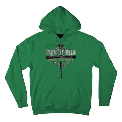 Man Of God Husband Dad Grandpa Tall Hoodie