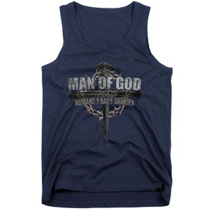 Man Of God Husband Dad Grandpa Tank Top