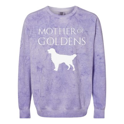 Mother of Goldens Golden Retriever Lover & Gift Colorblast Crewneck Sweatshirt