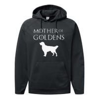 Mother of Goldens Golden Retriever Lover & Gift Performance Fleece Hoodie