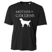 Mother of Goldens Golden Retriever Lover & Gift Cooling Performance Crew T-Shirt