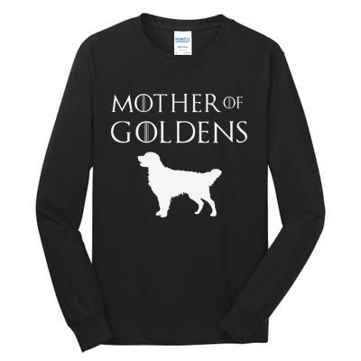 Mother of Goldens Golden Retriever Lover & Gift Tall Long Sleeve T-Shirt