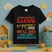 Make Our Guns Illegal And WeLl Just Call Them Undocumented Toddler T-Shirt