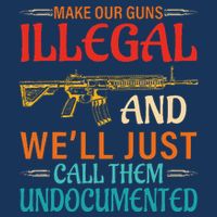 Make Our Guns Illegal And WeLl Just Call Them Undocumented Infant Baby Jersey Bodysuit
