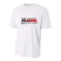 Make Oklahoma Great Again Youth Performance Sprint T-Shirt