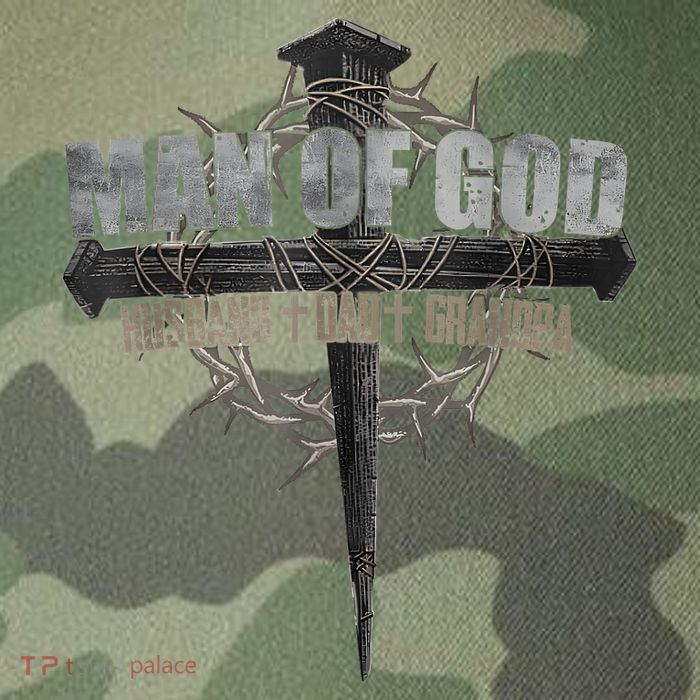 Man Of God Husband Dad Grandpa Cross Christian Legacy Tie Dye Trucker Hat