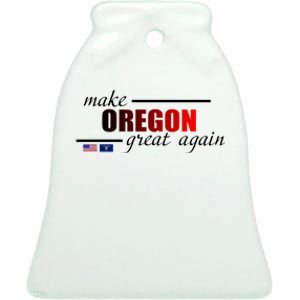 Make Oregon Great Again Ceramic Bell Ornament