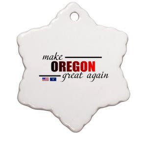 Make Oregon Great Again Ceramic Star Ornament