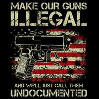 Make Our Guns Illegal And WeLl Just Call Them Undocumented Drawstring Bag