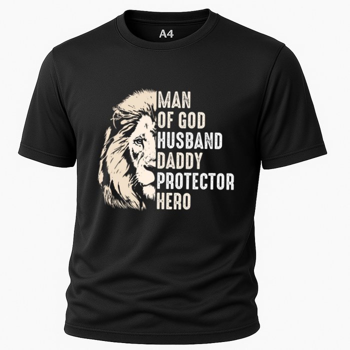 Man Of God Husband Daddy Protector Hero Lion Performance Shirt