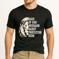 Man Of God Husband Daddy Protector Hero Lion Performance Shirt