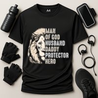 Man Of God Husband Daddy Protector Hero Lion Performance Shirt