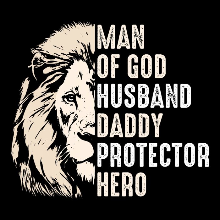 Man Of God Husband Daddy Protector Hero Lion City Backpack