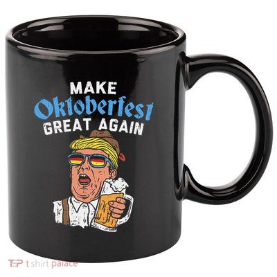Make Oktoberfest Great Again Funny Trump Drink Beer Mug Gift 11oz C Handle Ceramic Mug