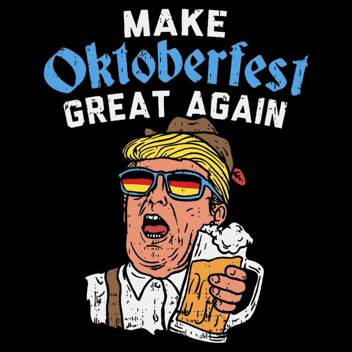 Make Oktoberfest Great Again Funny Trump Drink Beer Mug Gift Kids T-Shirt