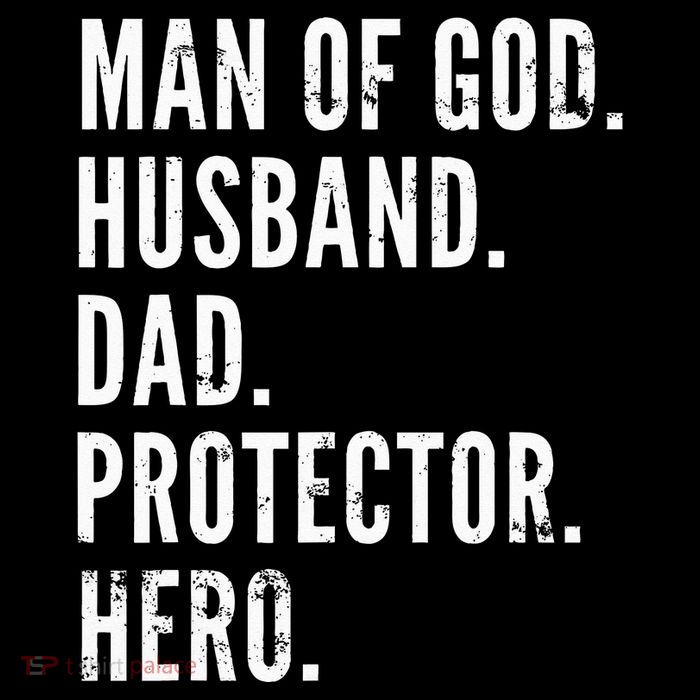 Man of God Husband Dad Protector Hero Zip Tote Bag