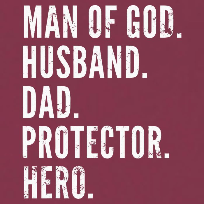 Man of God Husband Dad Protector Hero 16oz Travel Tumbler