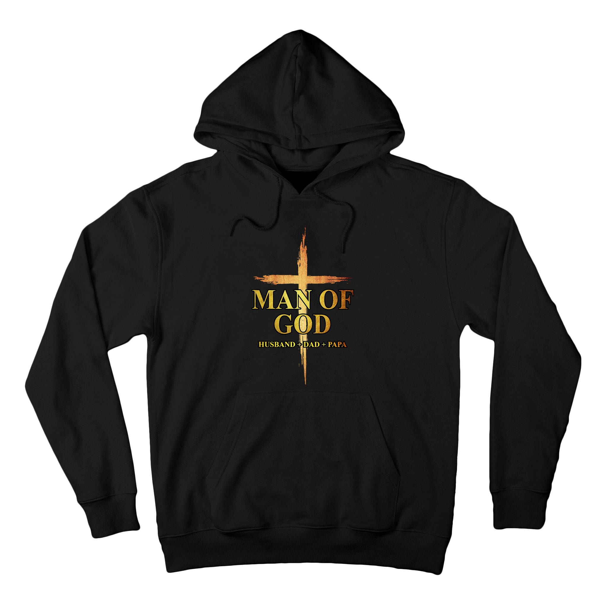 Man Of God Husband Dad Papa Cross Religious God Bible Christ Tall Hoodie