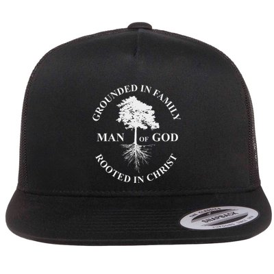 Man Of God Grounded In Family Rooted In Christ Father Dad Flatbill Hat