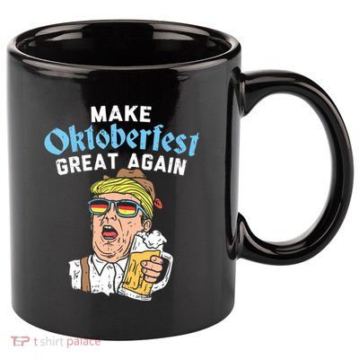 Make Oktoberfest Great Again Funny Trump Drink Beer Mug Gift 11oz C Handle Ceramic Mug