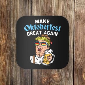 Make Oktoberfest Great Again Funny Trump Drink Beer Mug Gift Coaster