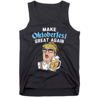 Make Oktoberfest Great Again Funny Trump Drink Beer Mug Gift Tank Top