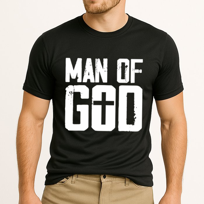 Man Of God I Jesus Cooling Performance Crew T-Shirt
