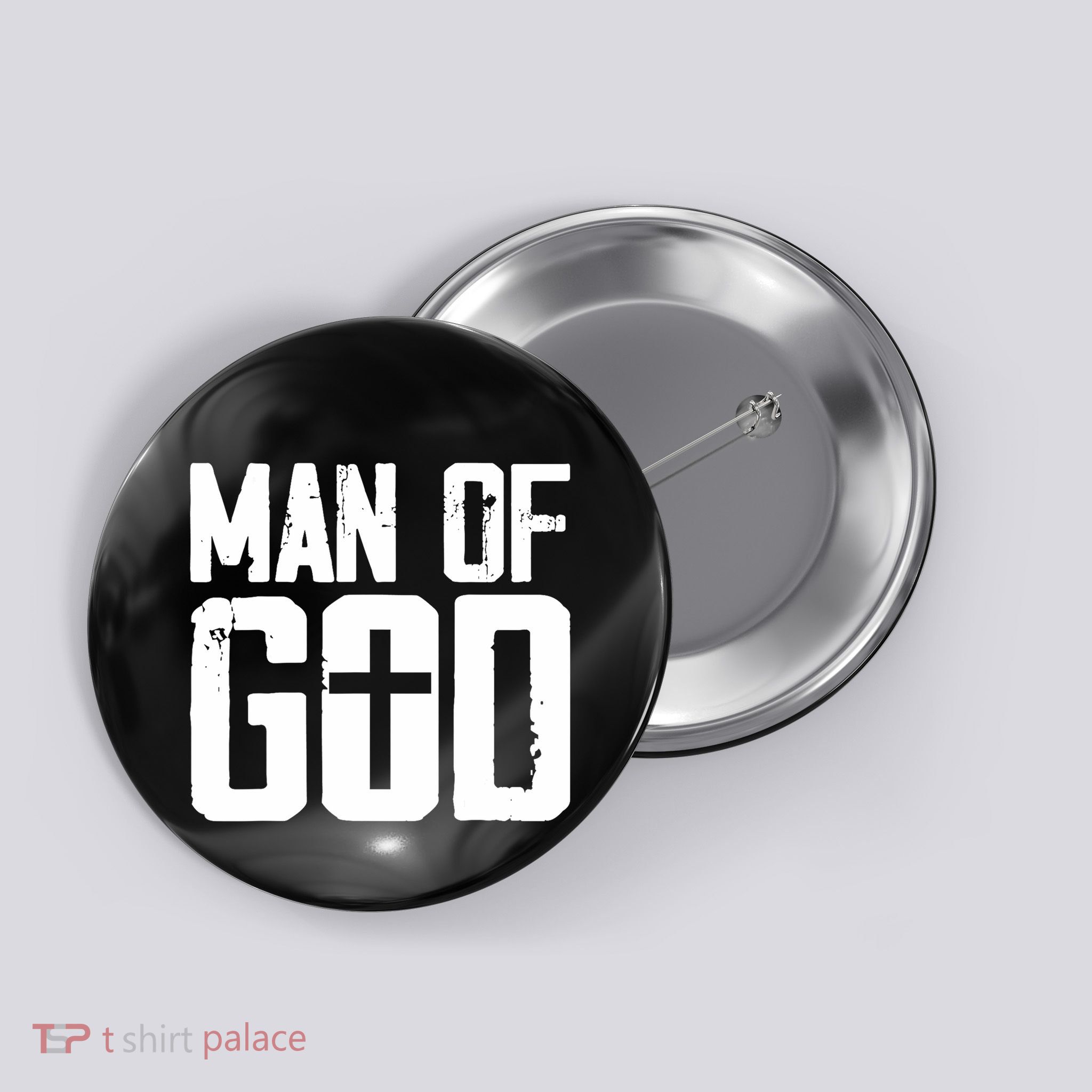Man Of God I Jesus Button